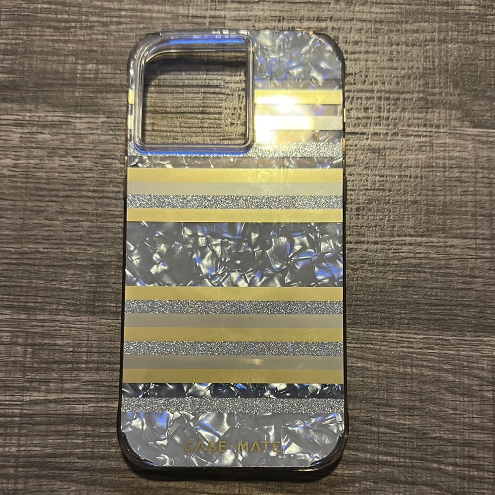 Case-Mate Gold and Silver Protective Phone Case